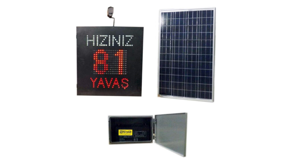 KSL-021 Güneş Enerjili Şehir içi Radarlı Hız Uyarı Sistemi